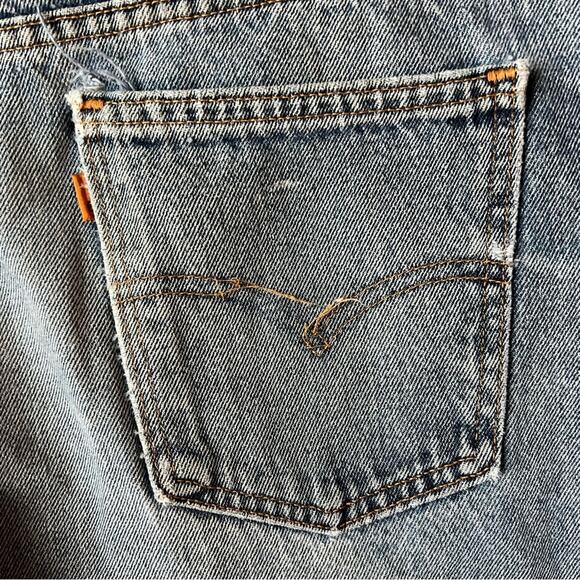 VTG Relaxed Fit 550 RARE Orange Tab High Rise Waisted Mom Student Jean - Picture 8 of 16